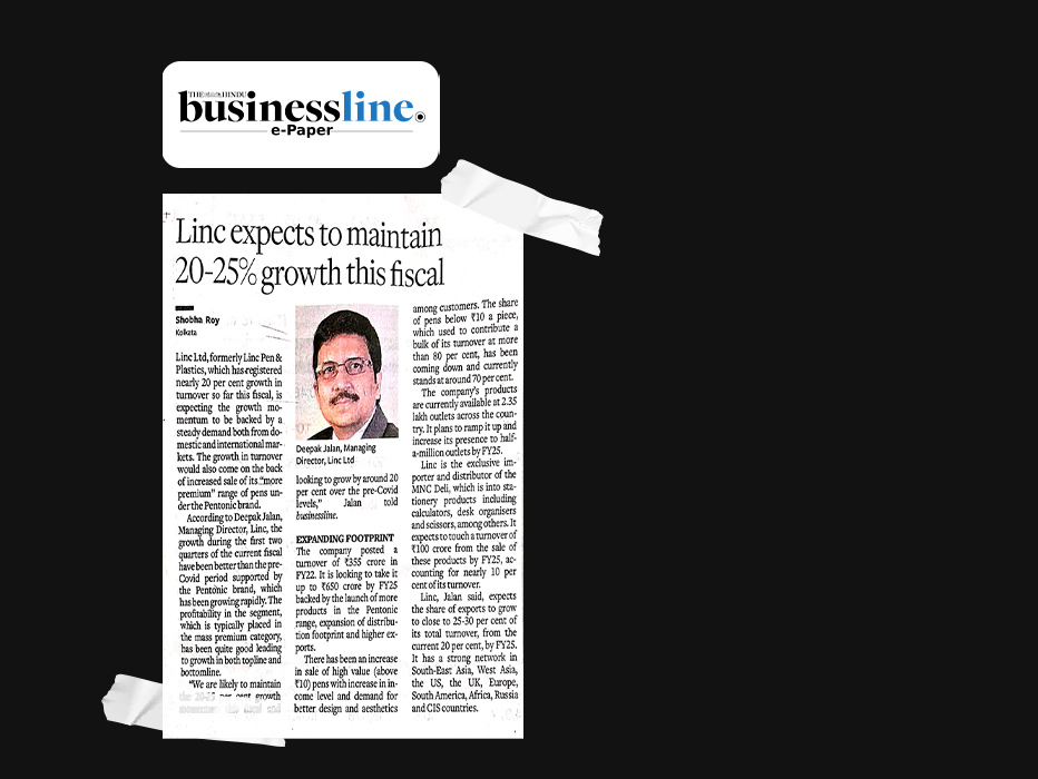 Linc expects to maintain 20-25 per cent growth this fiscal